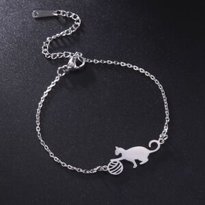 NWT * Silver Cat Bracelet* Gift Box Included